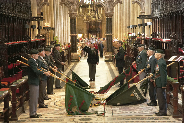 A DLI Colours Service in the Cathedral Quire. 